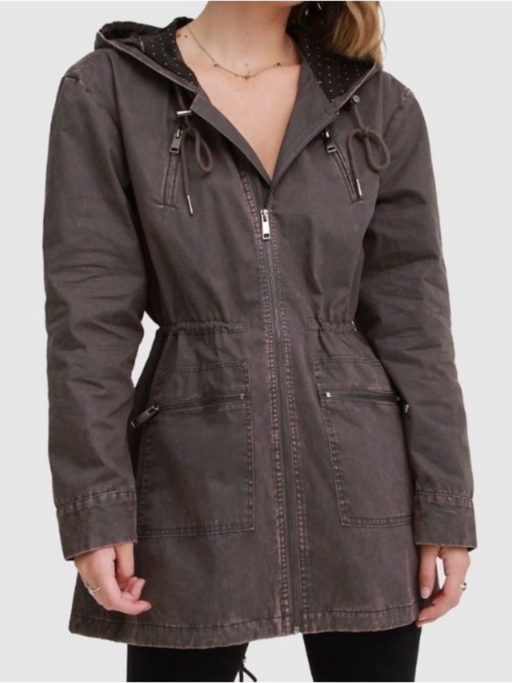 Belle & Bloom Westwood Hooded
Utility Jacket size large